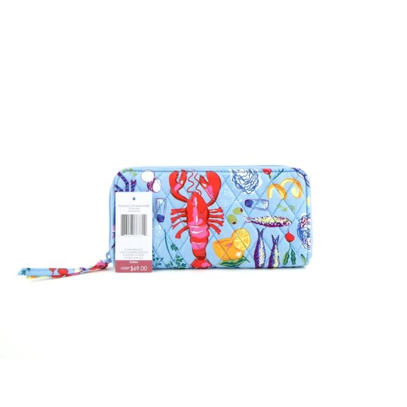 Vera Bradley Seafood Boil Essential Continental Wallet NWT - Picture 2 of 5